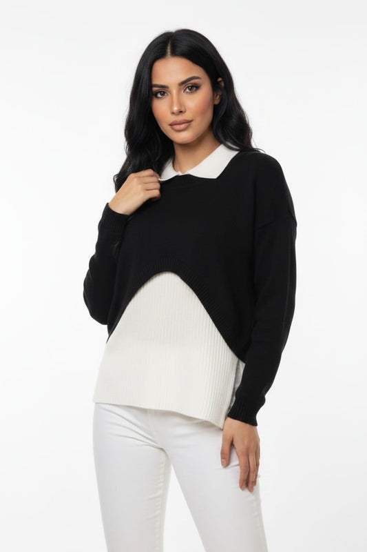 Bella Layered Knit Top