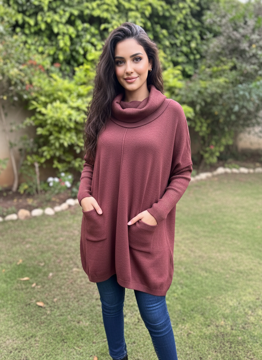 Smart Zee Midi Tunic Pullover