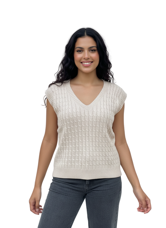 Nock Nock V-Neck Knitted Autumn Classy Vest