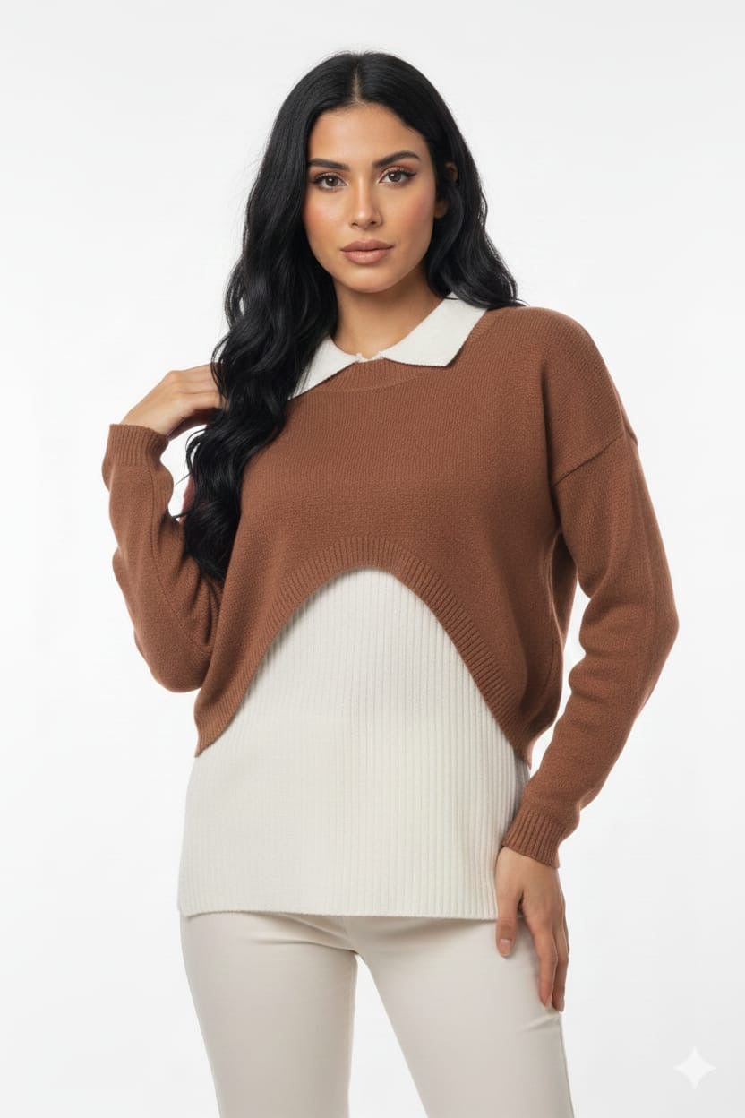 Bella Layered Knit Top
