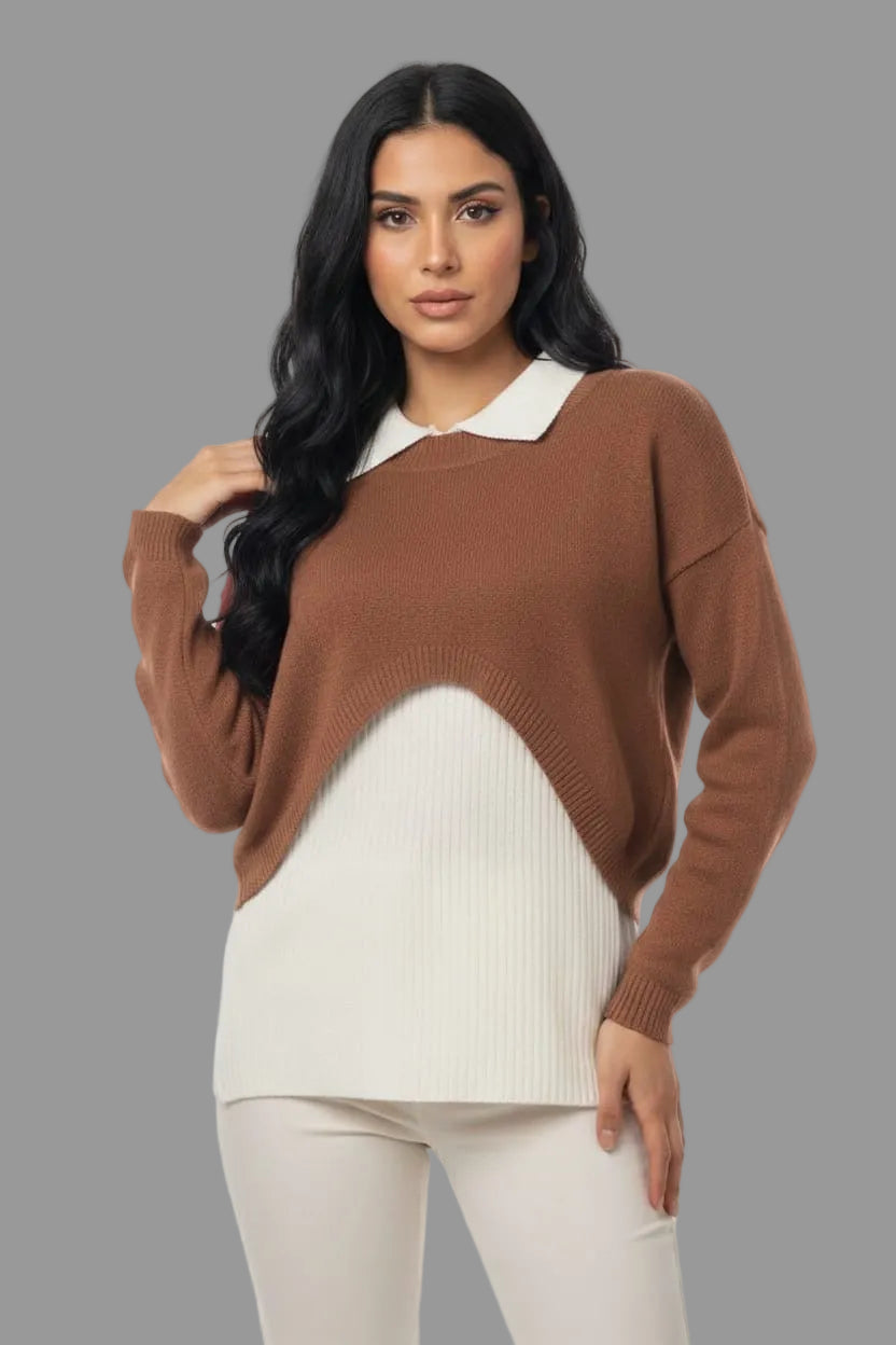 Natalia Layered Knit Top