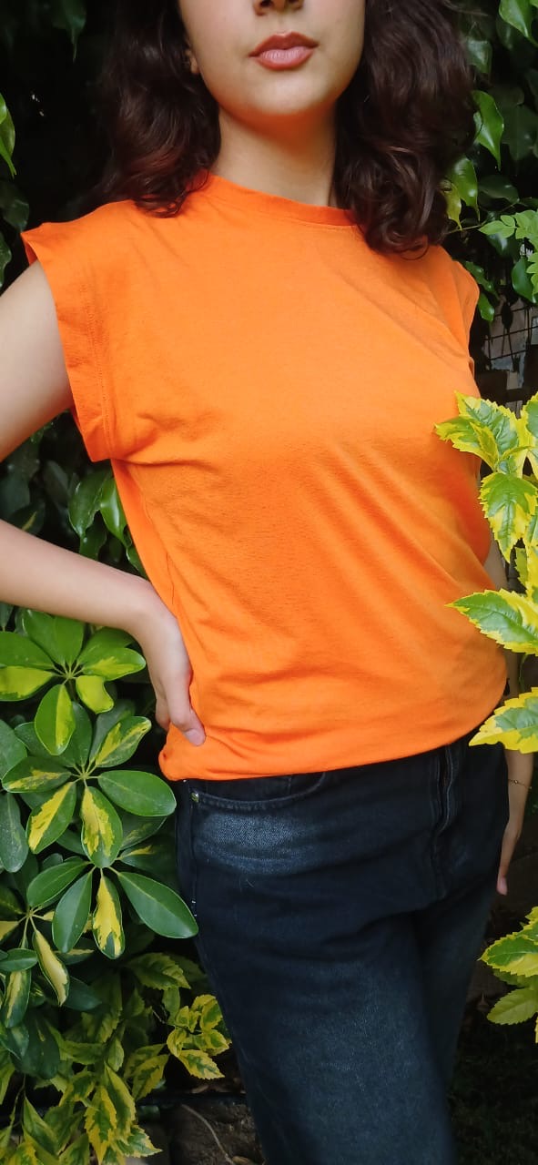 Japanese Cut Sleeveless Cotton T-shirt