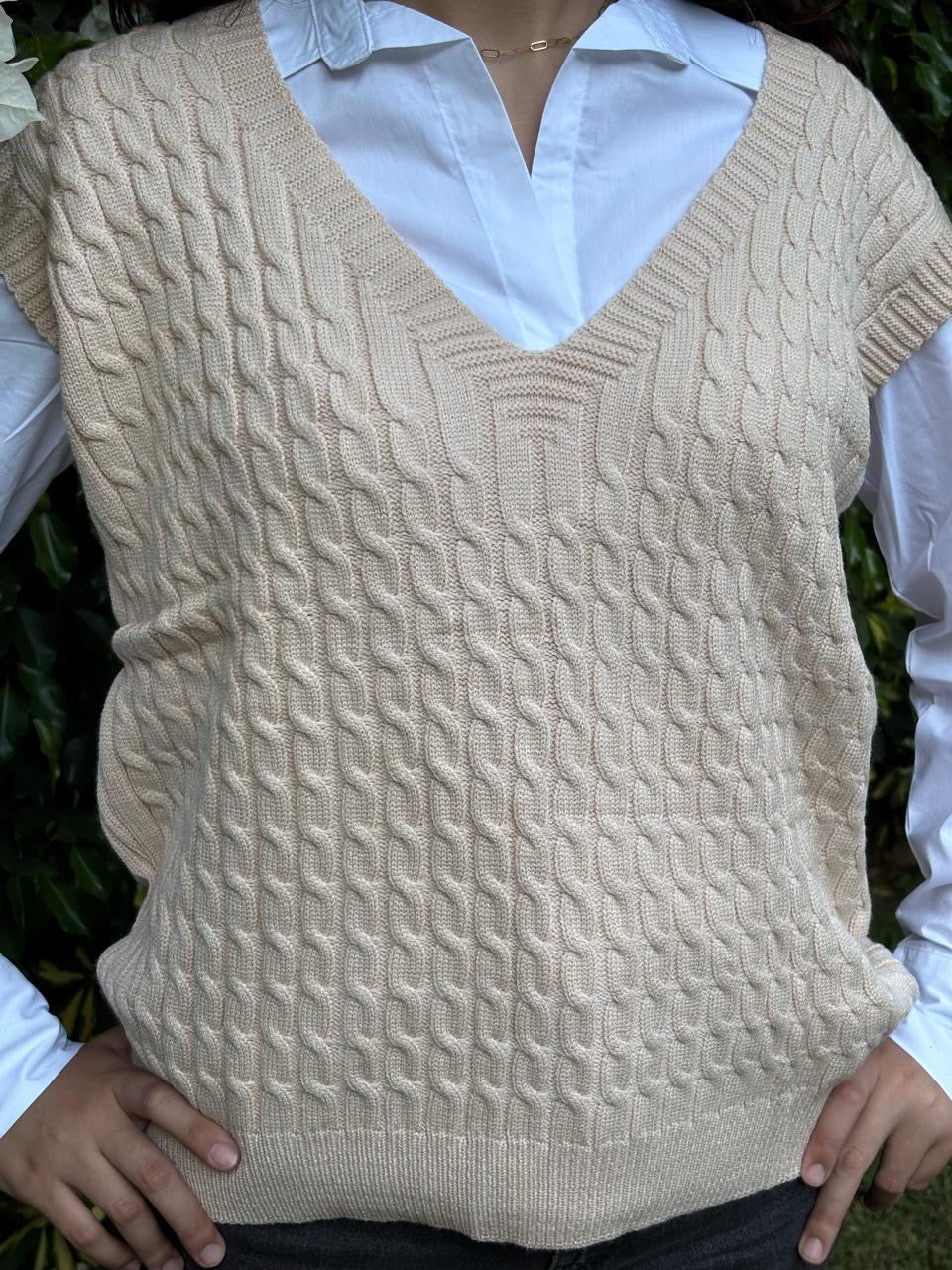 Nock Nock V-Neck Knitted Autumn Classy Vest