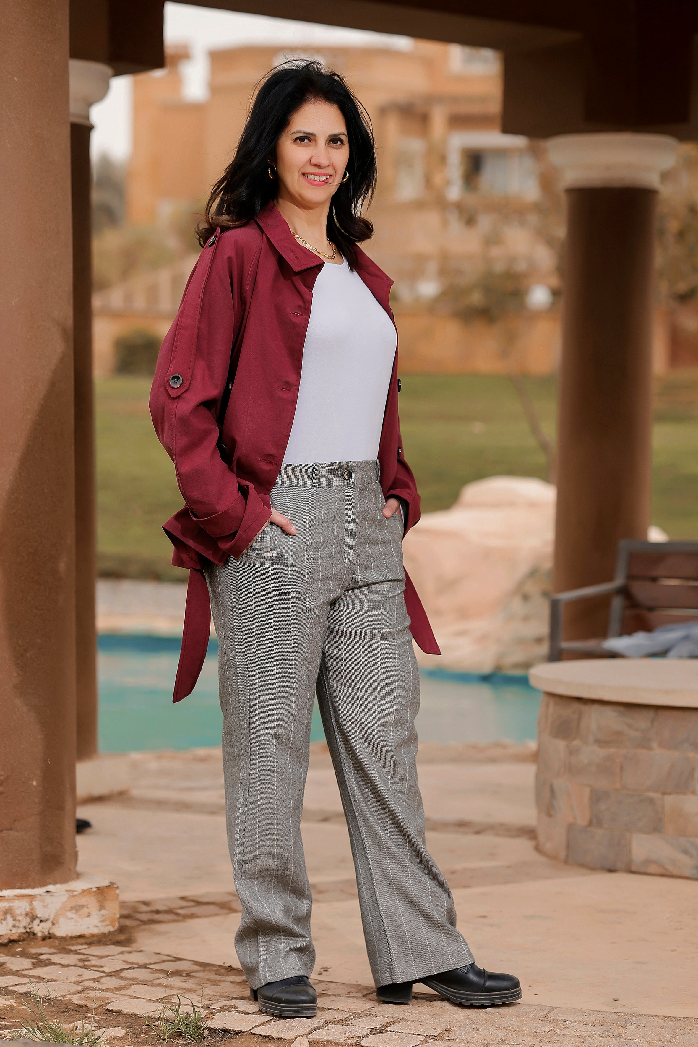 Nermo Classic Stripped Grey Pants