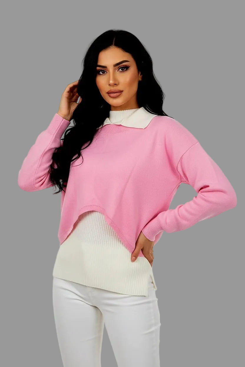 Natalia Layered Knit Top