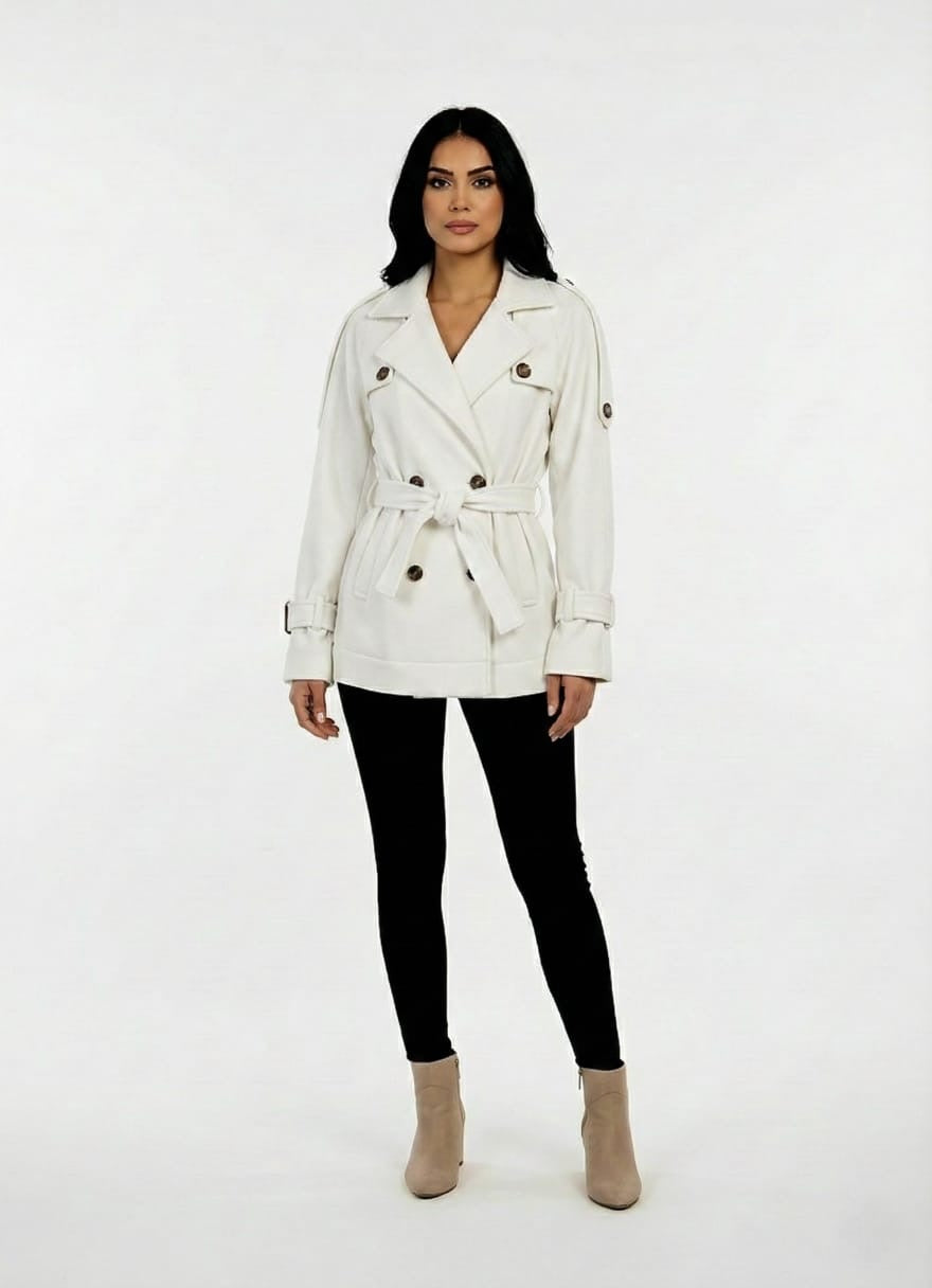 Short Peacoat/Trench Hybrid