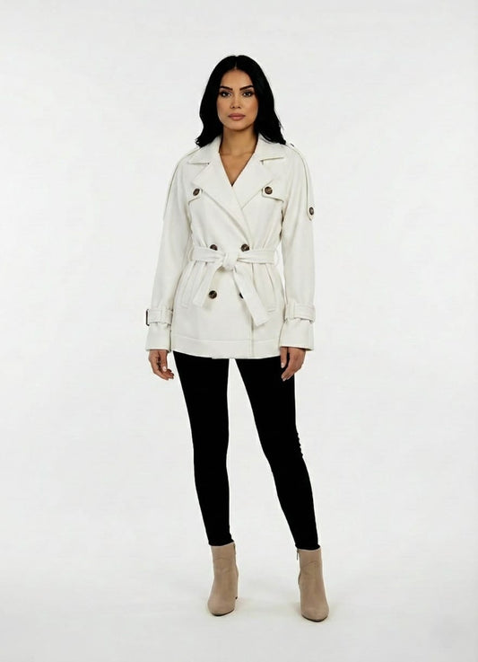 Short Peacoat/Trench Hybrid