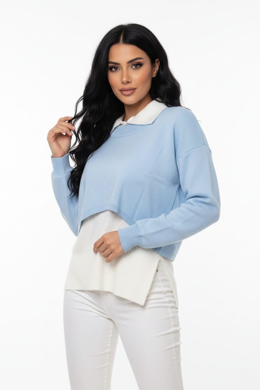 Bella Layered Knit Top