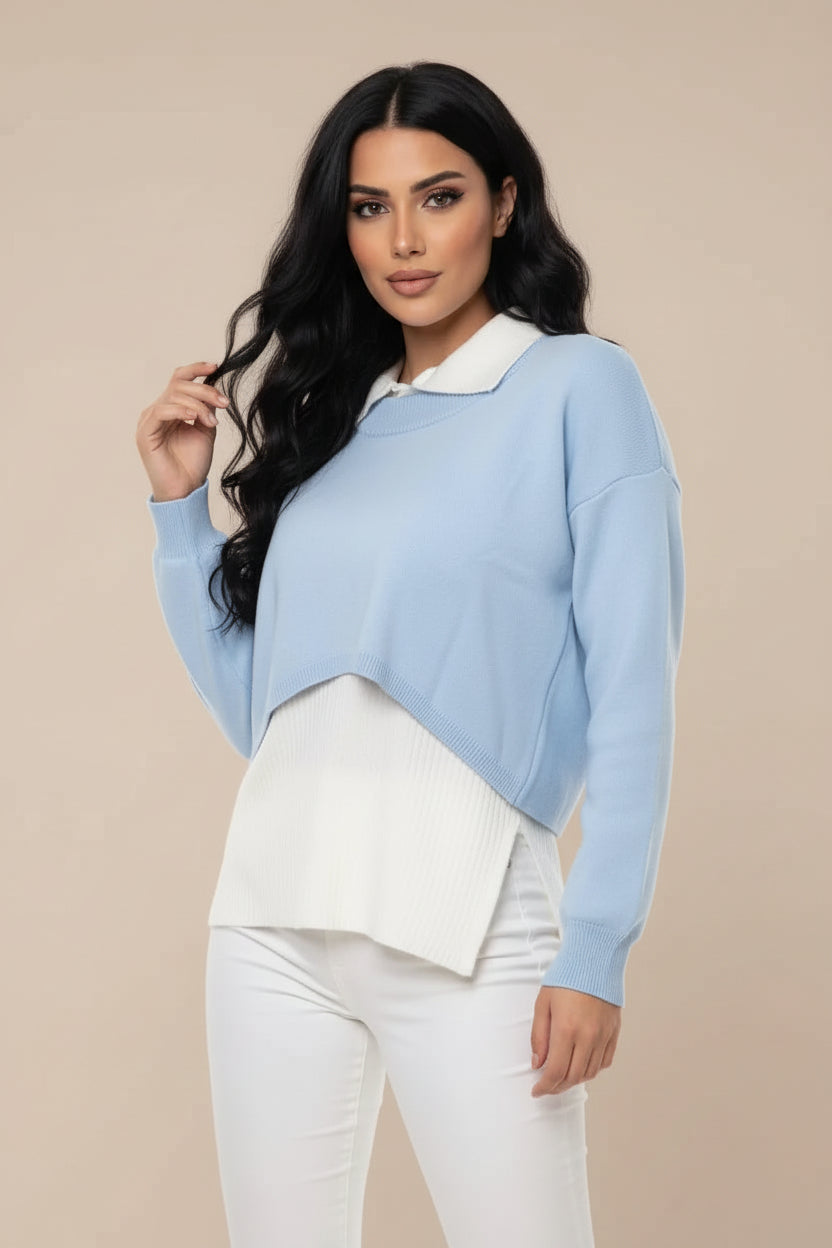 Natalia Layered Knit Top