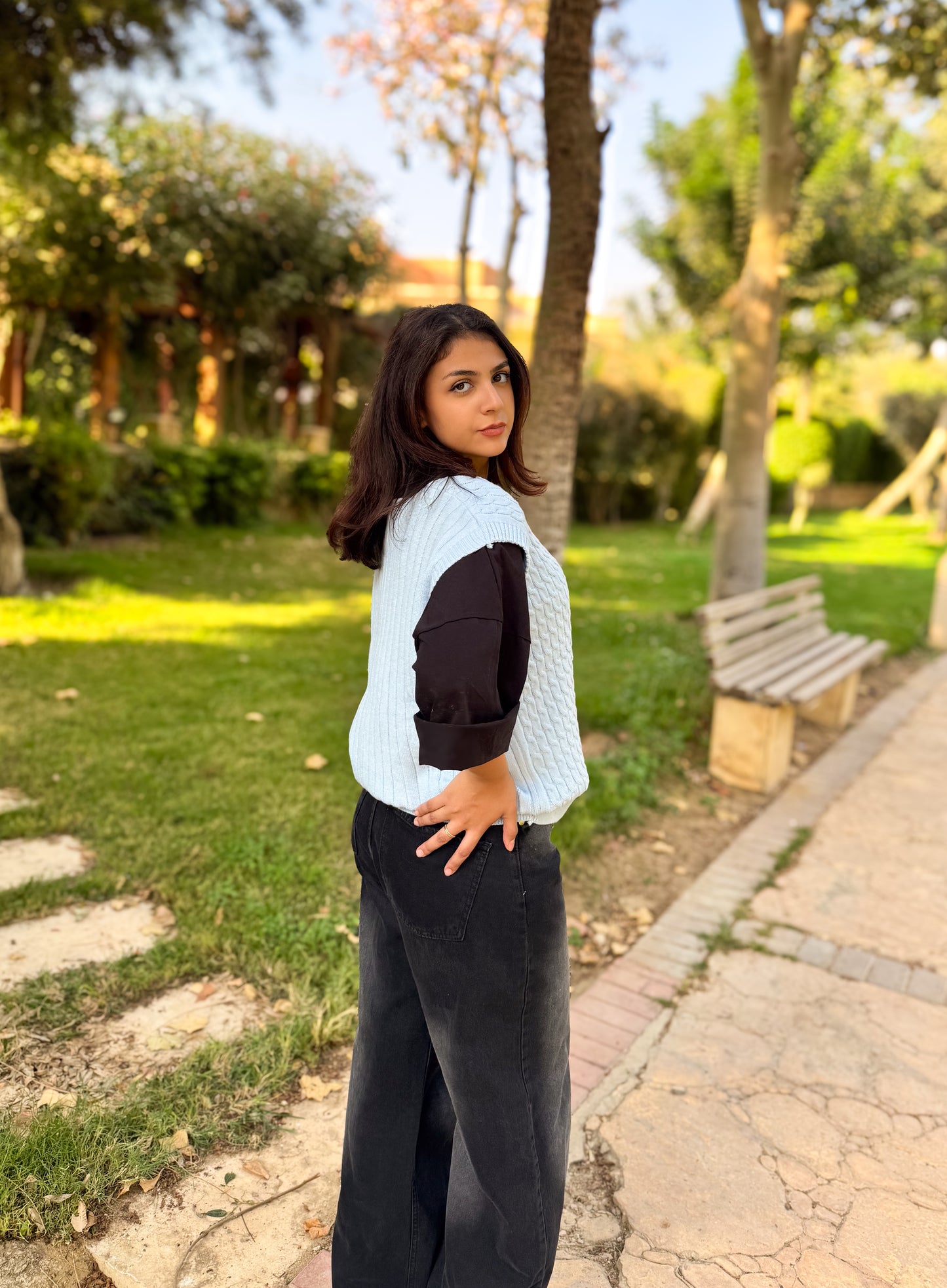 Nock Nock V-Neck Knitted Autumn Classy Vest