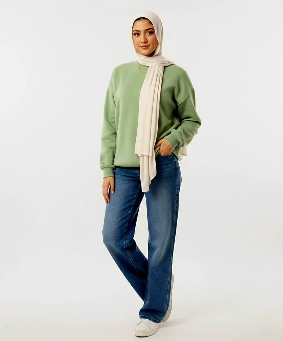 Olivia Crew Neck Sweat Shirt