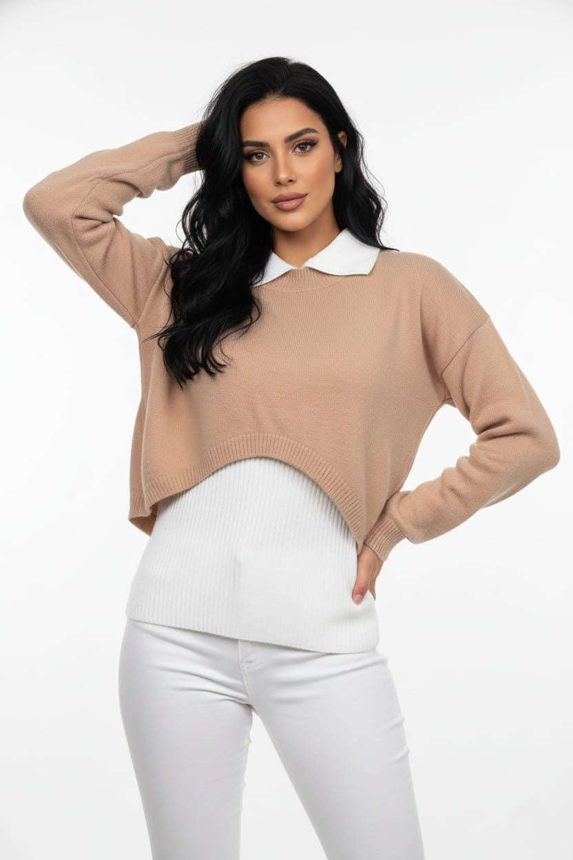 Bella Layered Knit Top