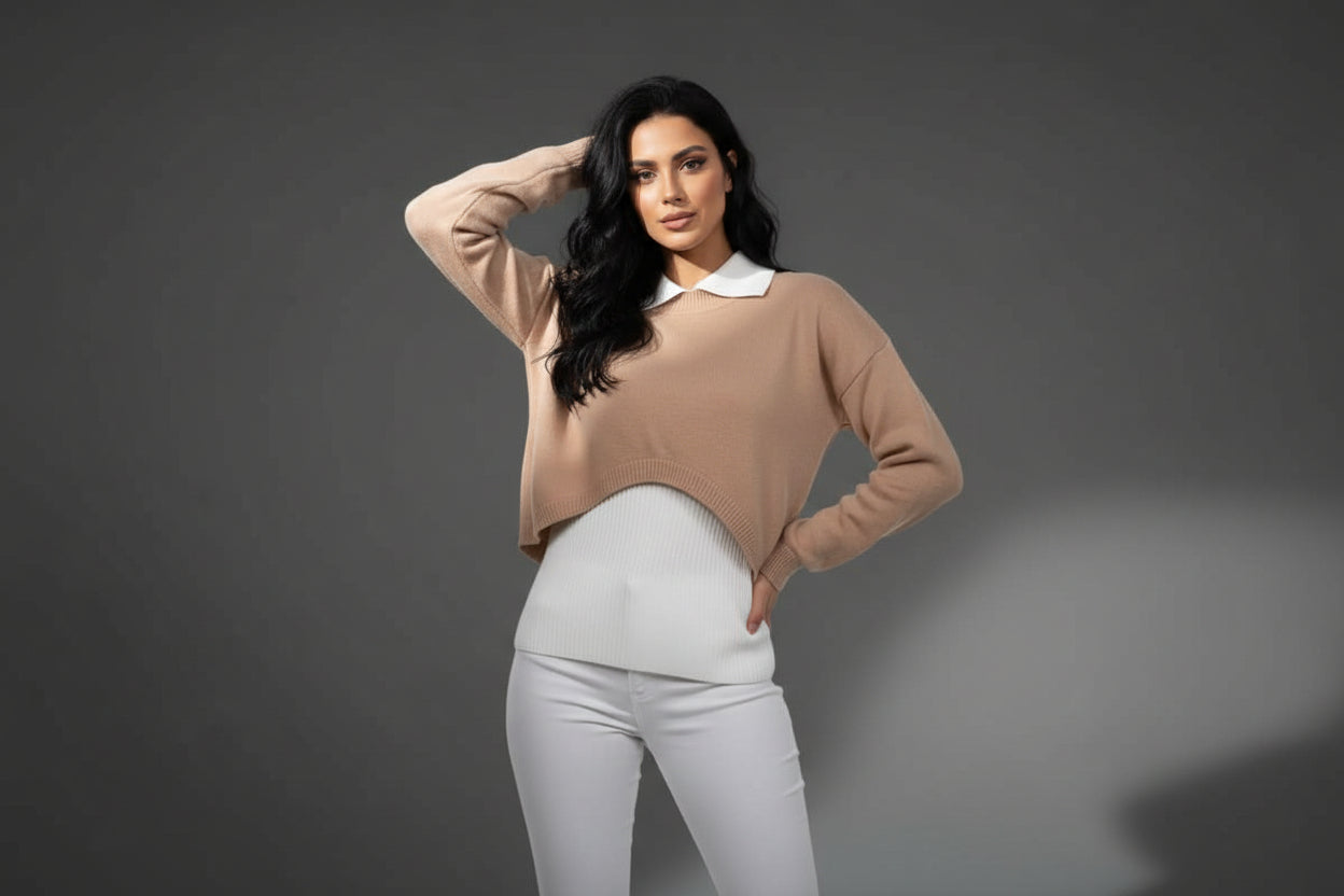 Natalia Layered Knit Top