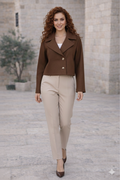 The Hazel Cropped Classic Jacket
