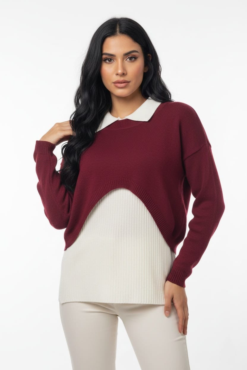 Bella Layered Knit Top