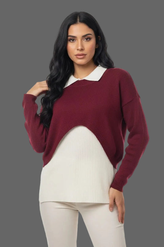 Bella Layered Knit Top