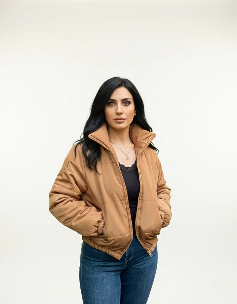 Limo Puffer Cropped Sweater