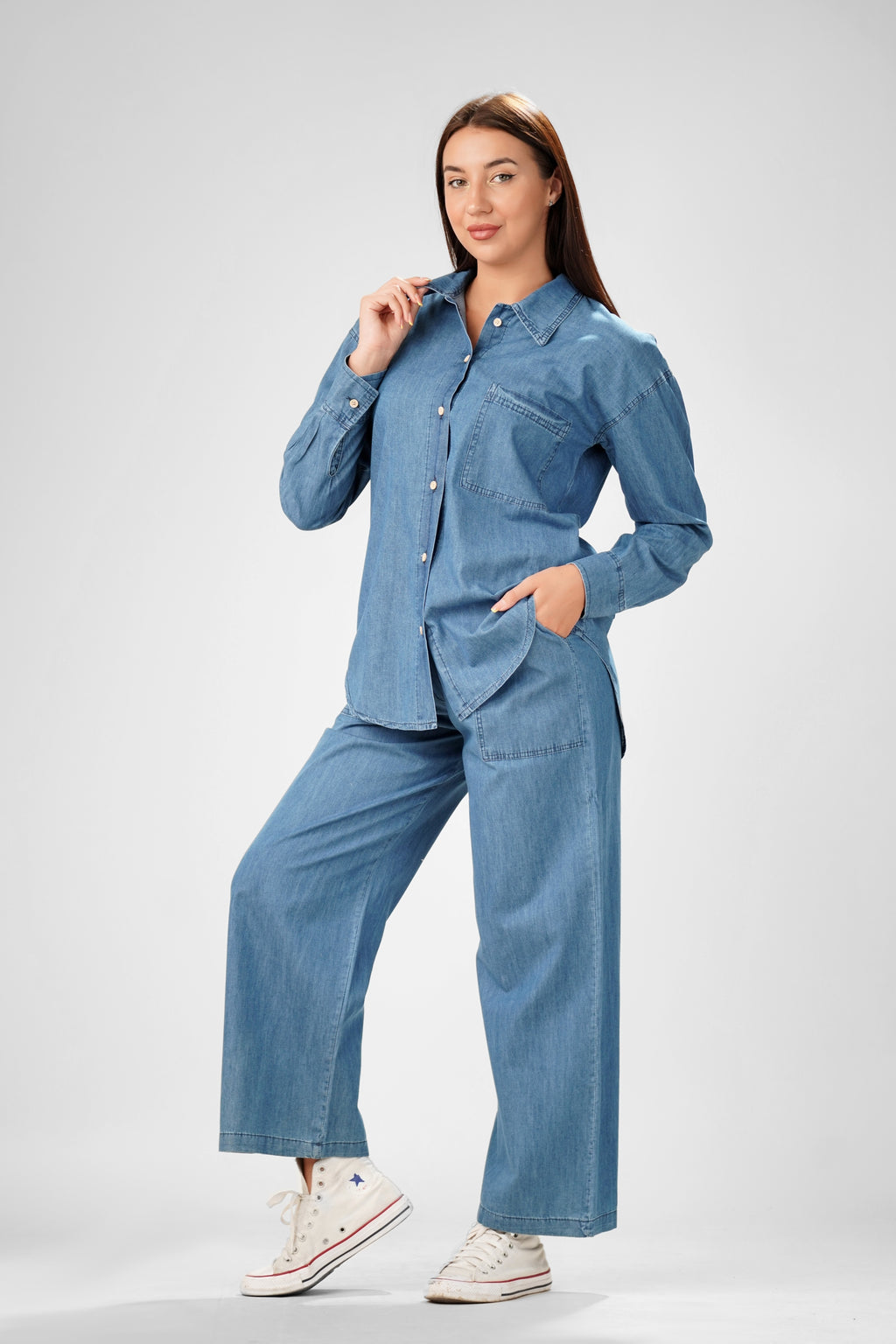 The Chambray Escape Two-Piece Set