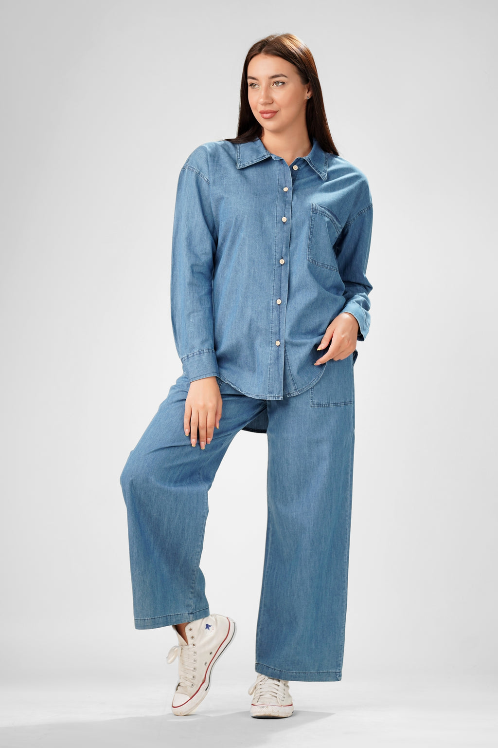 The Chambray Escape Two-Piece Set