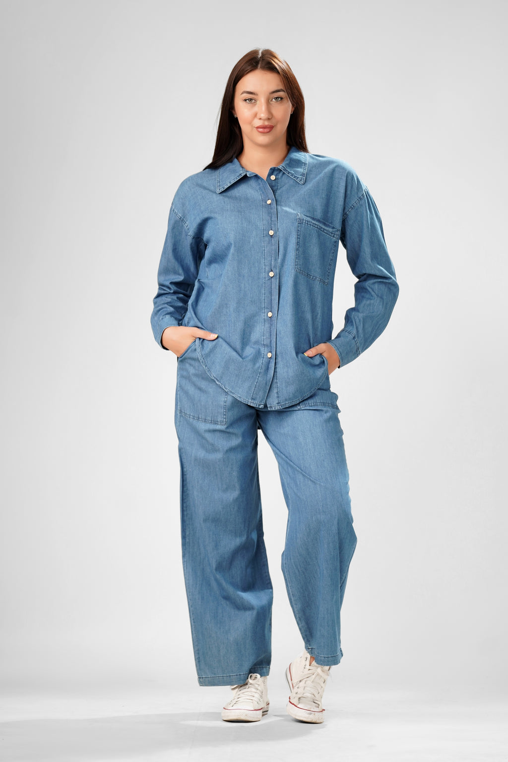 The Chambray Escape Two-Piece Set