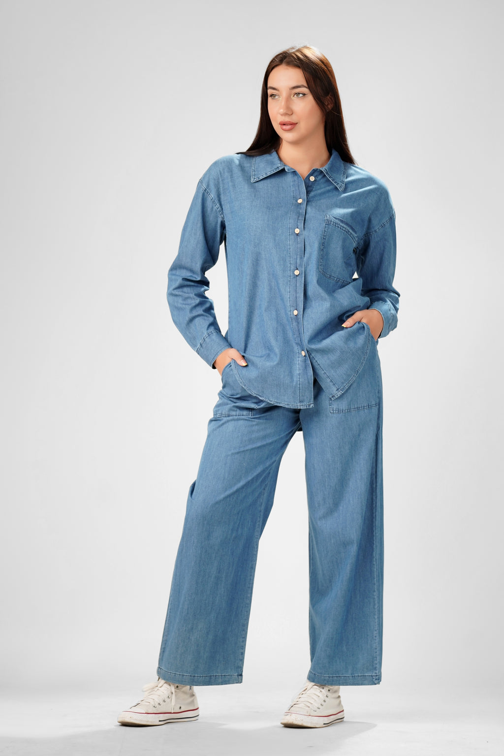 The Chambray Escape Two-Piece Set
