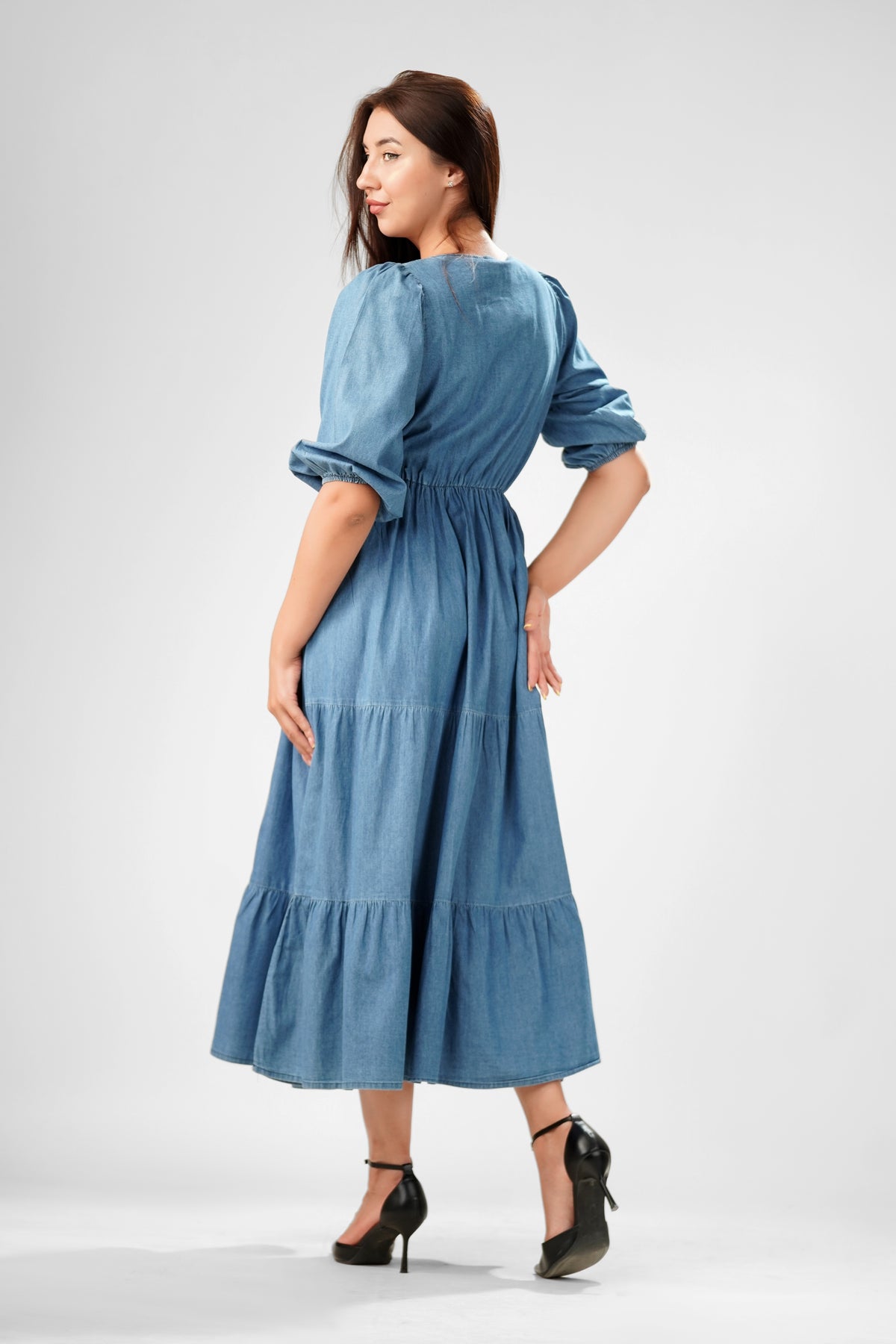 The Seaside Puff-Sleeve Denim