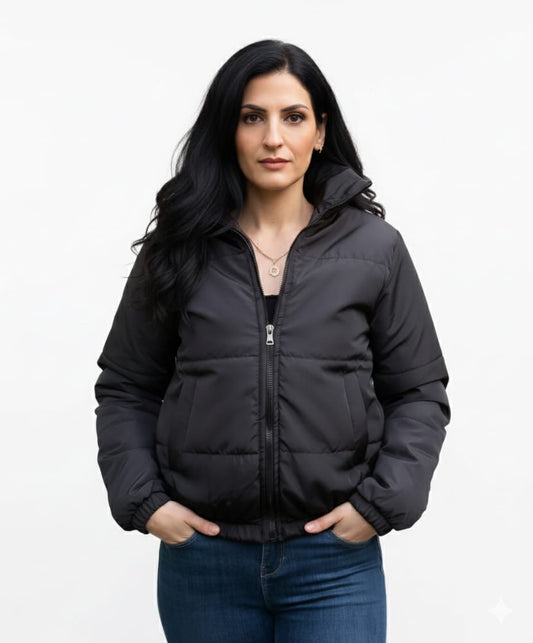 Limo Puffer Cropped Sweater