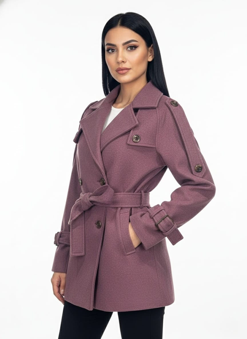 Short Peacoat/Trench Hybrid