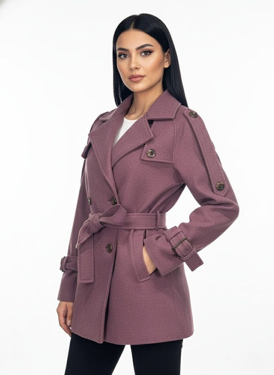 Short Peacoat/Trench Hybrid