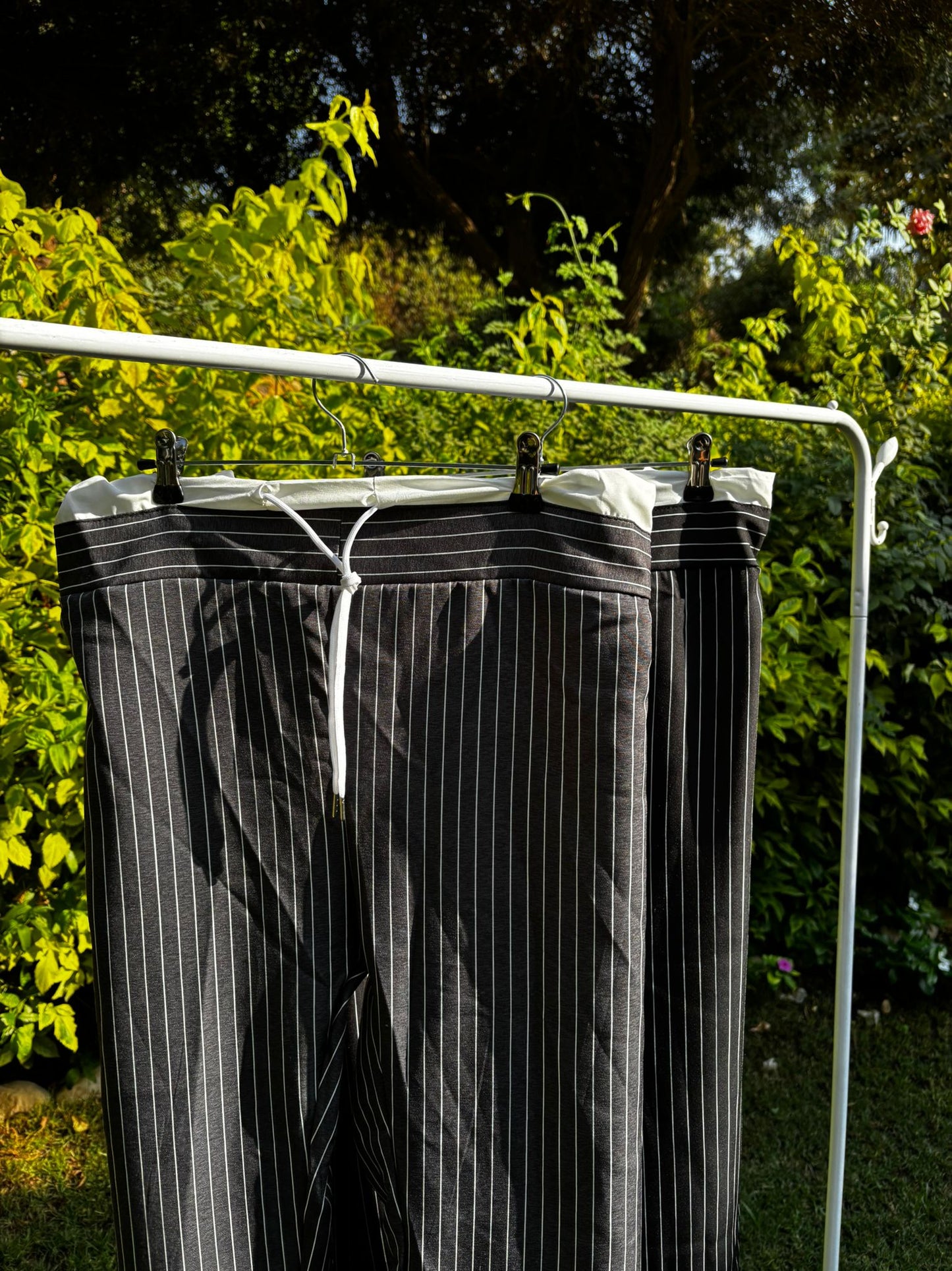 P.  Style Striped Statement Pants