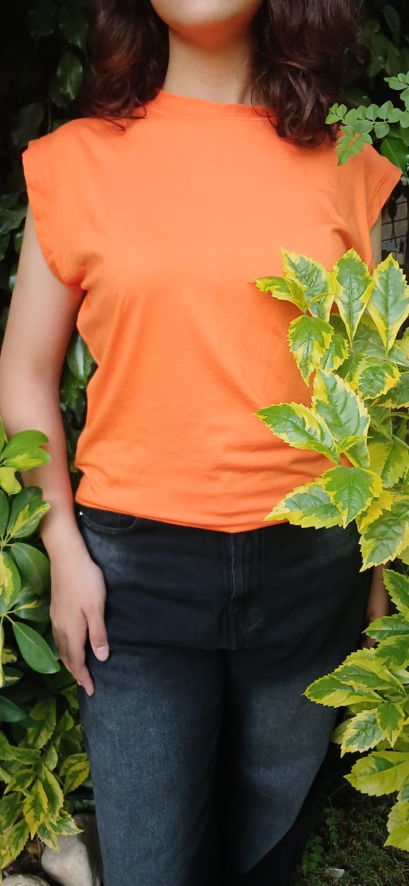 Japanese Cut Sleeveless Cotton T-shirt