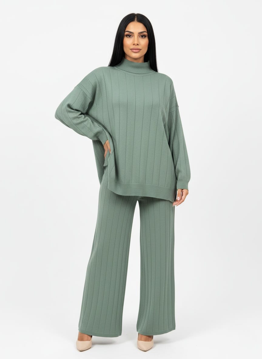 Aria Sage Rhythm Knit Set