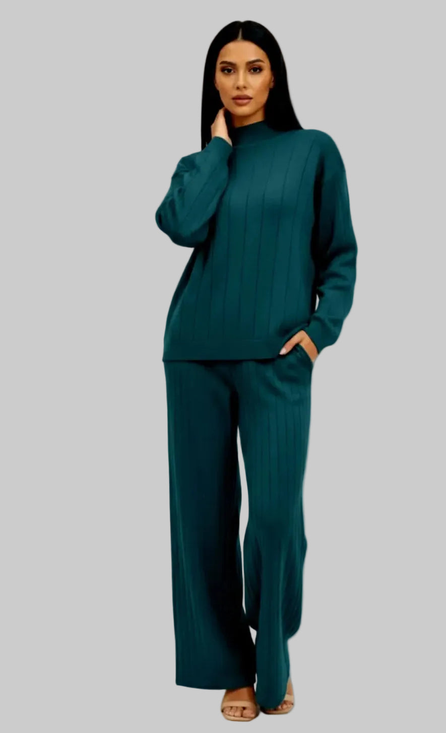 Aria Sage Rhythm Knit Set