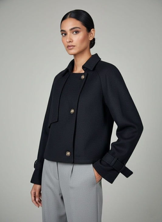 Lucy Classic Buttoned Short Jacket