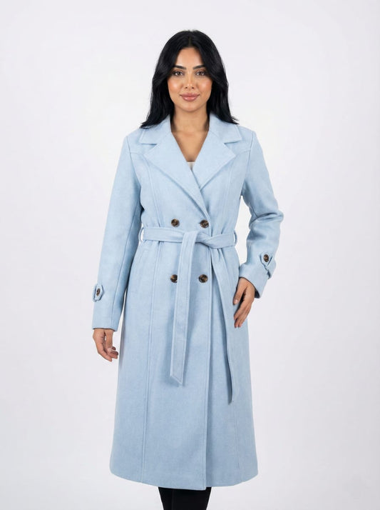 Maxi/Long Wrap Wool Coat