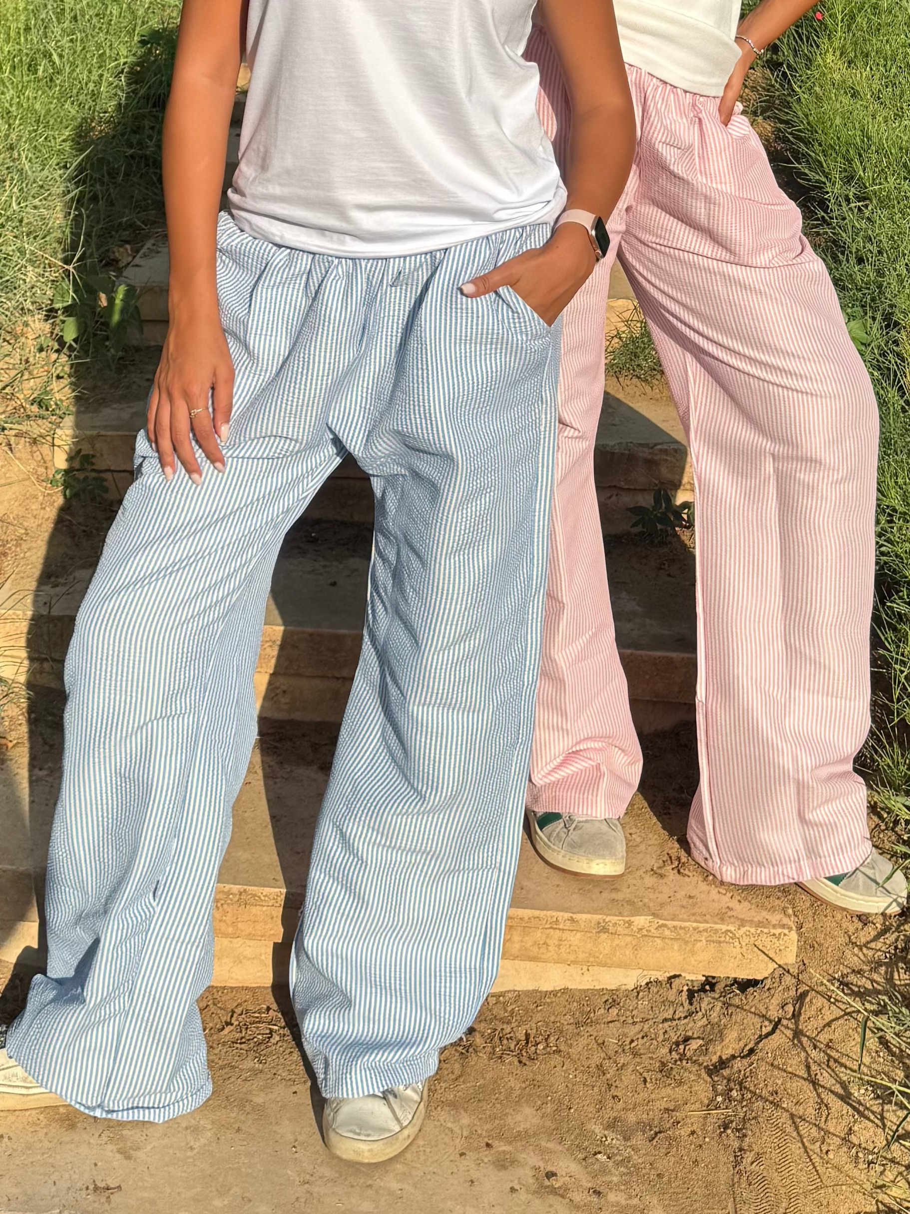 Blurry Striped Pants