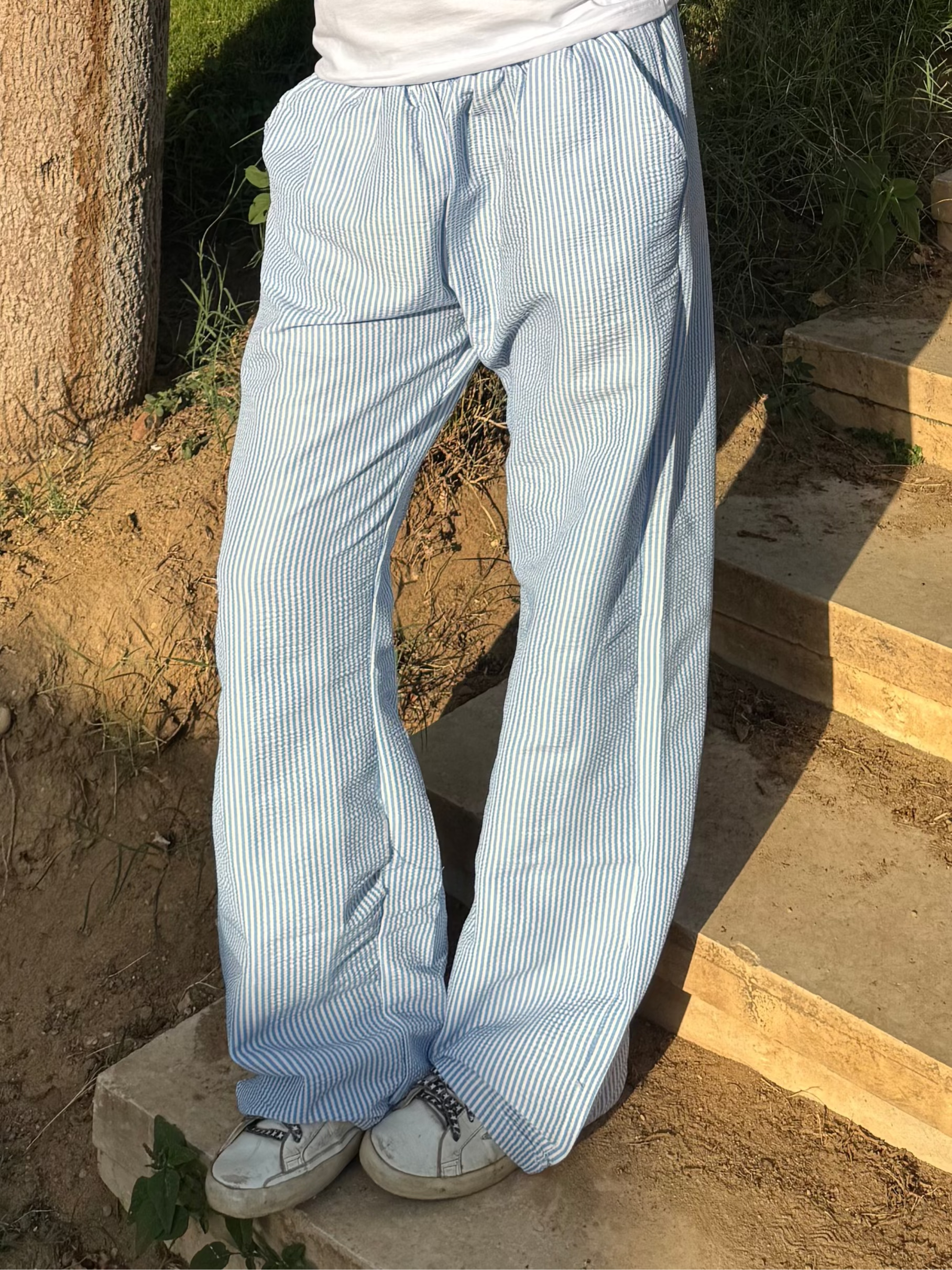 Blurry Striped Pants