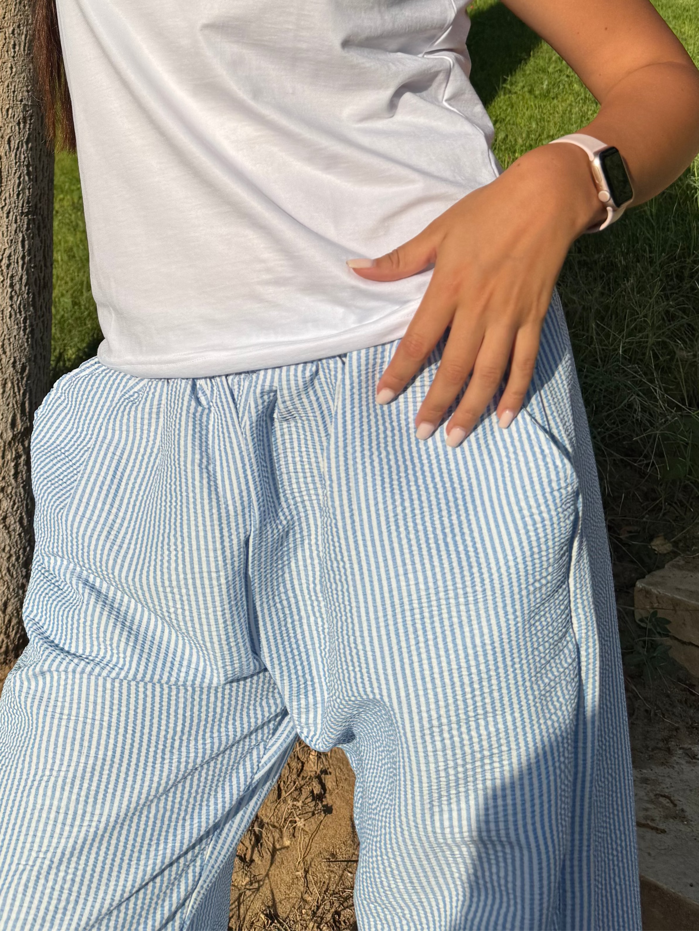 Blurry Striped Pants