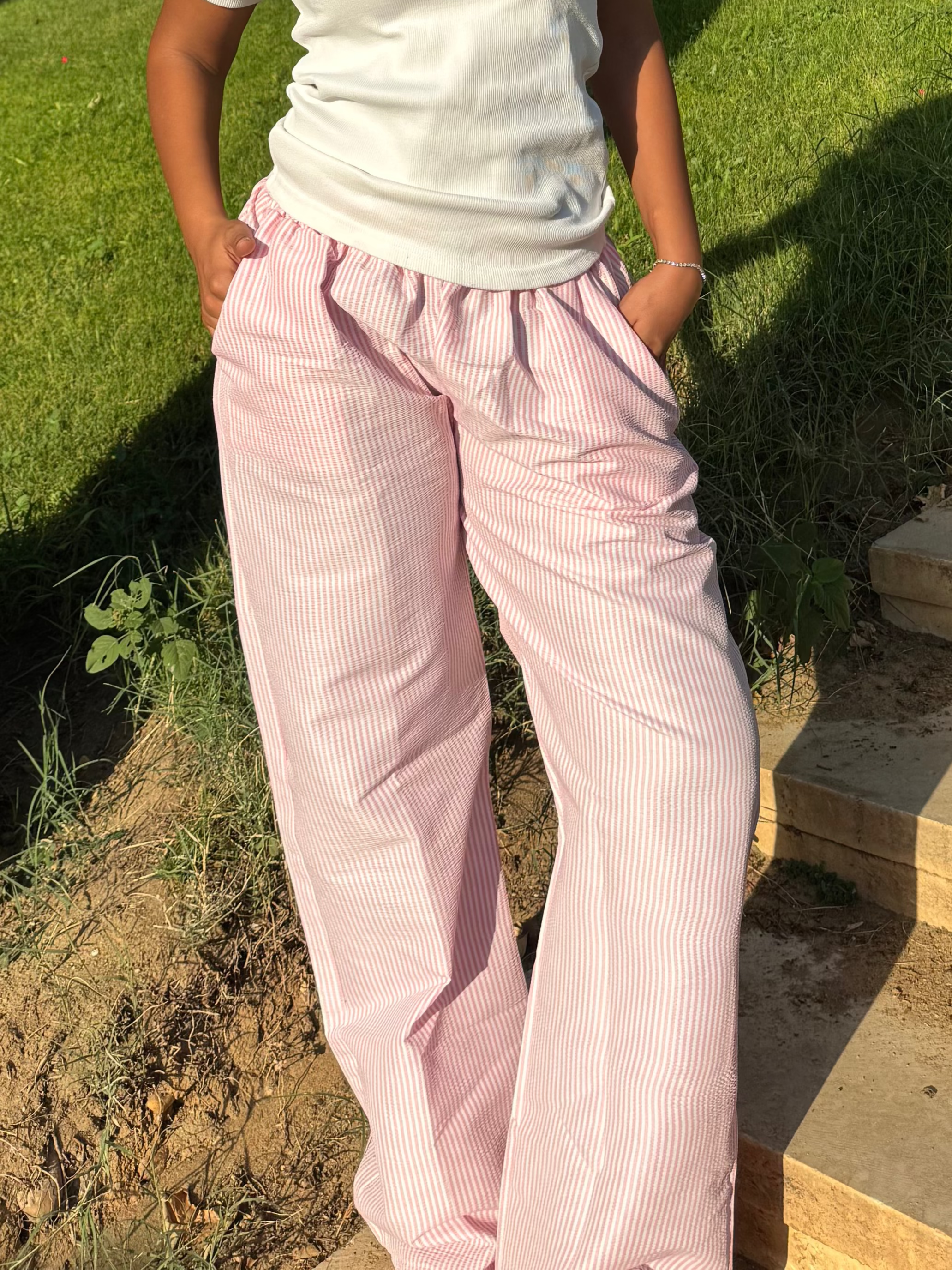 Blurry Striped Pants