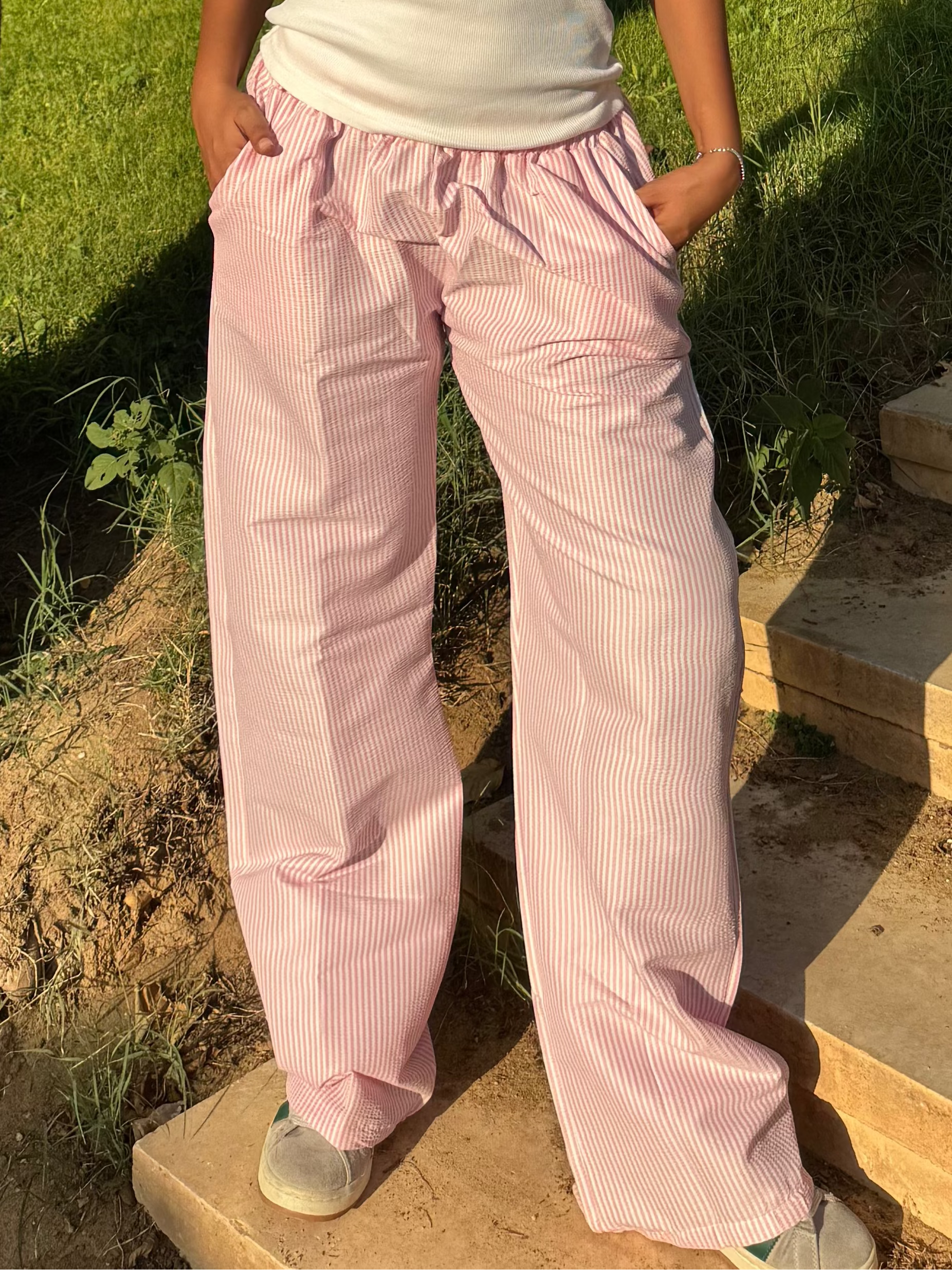 Blurry Striped Pants