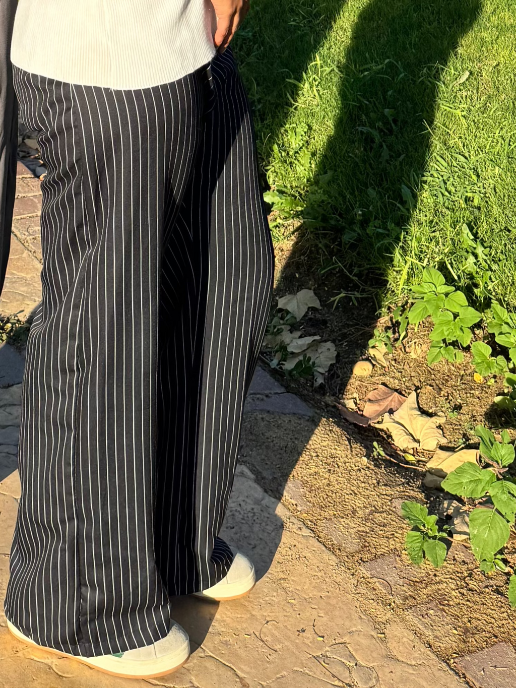 P.  Style Striped Statement Pants