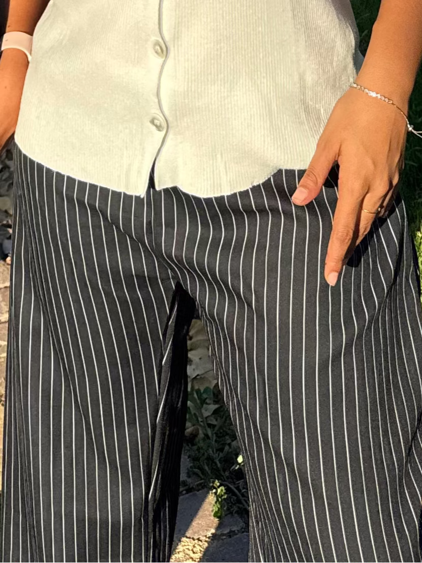 P.  Style Striped Statement Pants
