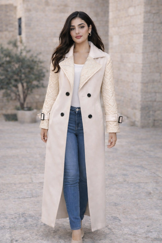 Lumière Quilted Long Coat