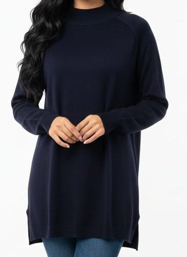 Zodiac Mock-neck Knit Pullover