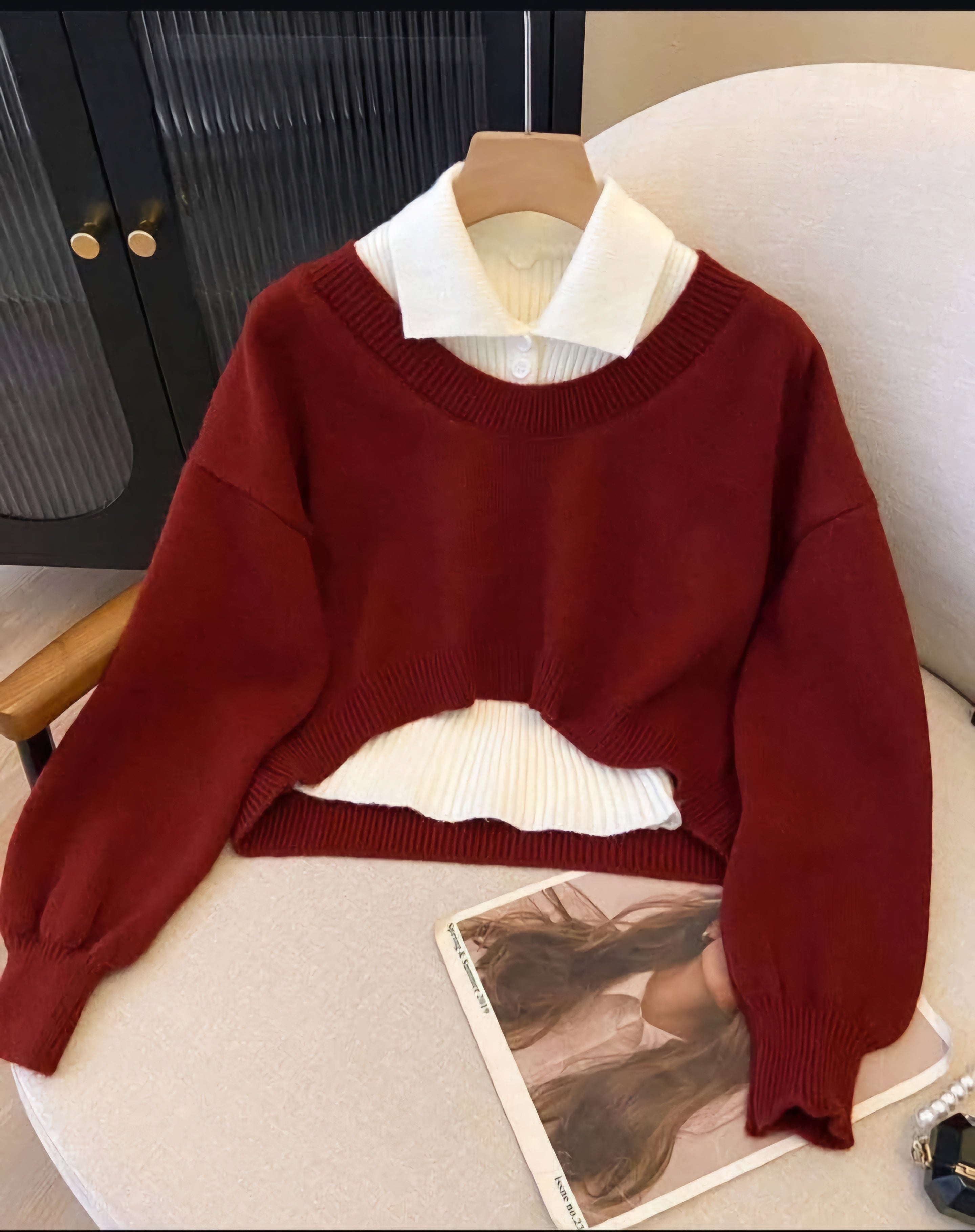 Natalia Layered Knit Top