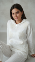 Spring Embroidered Hooded Set