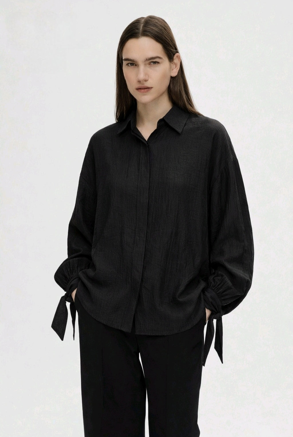 The Lyra Tie-Cuff Blouse