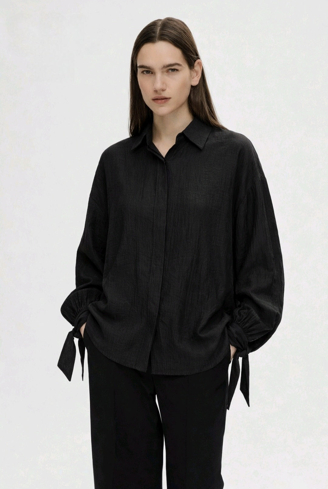 The Lyra Tie-Cuff Blouse