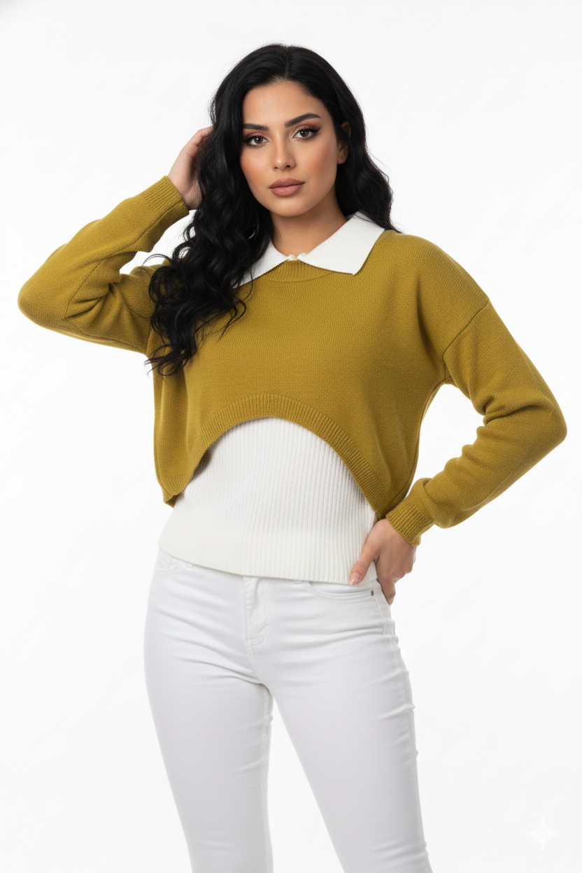 Natalia Layered Knit Top
