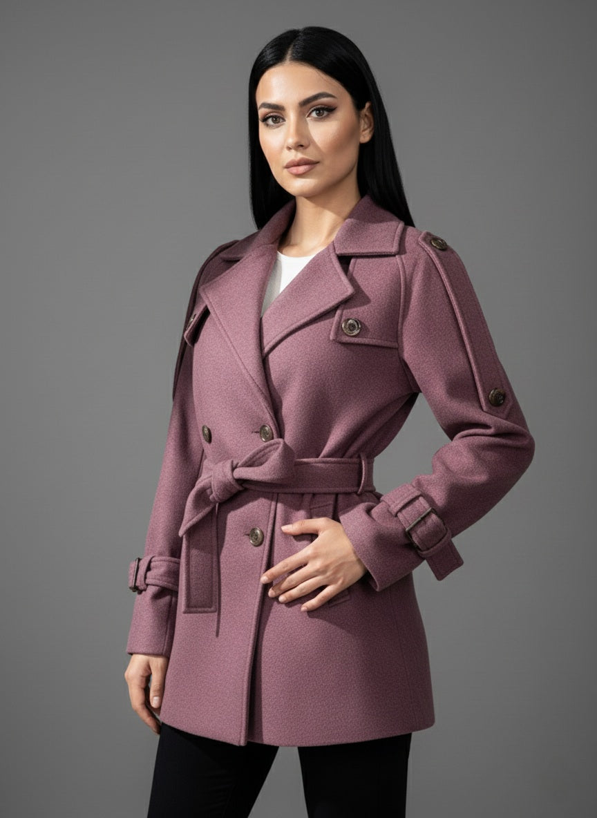 Short Peacoat/Trench Hybrid